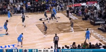 哈登送出写意抛传 小琼斯拍马赶到拉杆背扣！